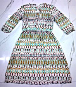 Printed Midi Dress