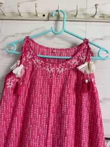 Pink Embroidered Top