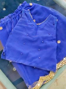 Cute Blue Kids Ethnic Set