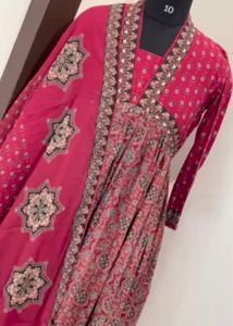 Elegant Printed Kurta Set with Dupatta