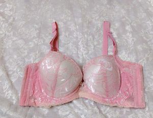 Elegant Pink Lace Bra