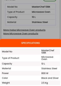 Inalsa Master Chef 10BK Oven Toaster