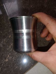 Vintage Metal Shot Glass