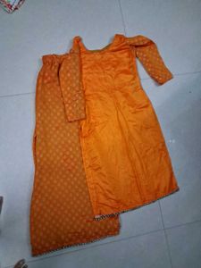 Vibrant Orange Kurta Set