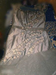 Elegant Silver Formal Gown