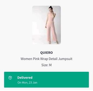 Quiero Baby Pink Jumpsuit Size M