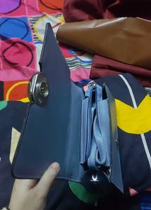 Chic Blue Handbag