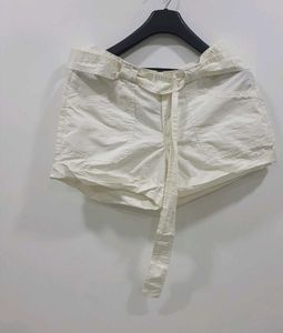 Classic White Cotton Shorts