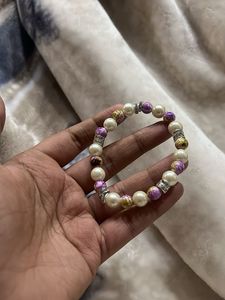 purple Beaded Bracelet