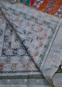Kashmiri embroidered mirror dupatta