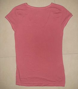 🎀 Authentic ZARA Blush Pink V-Neck Tee 🎀