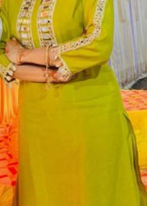 Olive Green Embellished Dhoti Pants 28 to 32