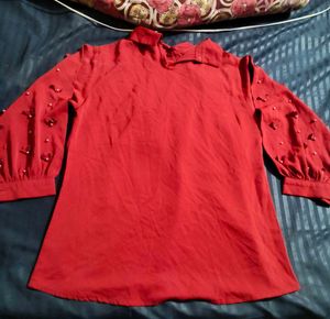 Red Party Wear Top
