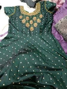Elegant Green Ethnic Gown