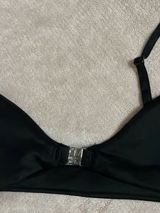 Black Bikini Top with Ring Detail