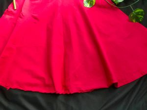 Red flareed dress❤️