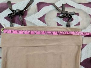 Beige Strapless Mini Dress