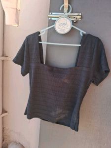 Cute Black Crop Top