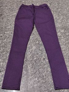 Purple Polka Dot Pants