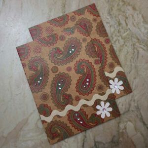 Handmade Greeting Card-cum-Money Envelope (Pair)