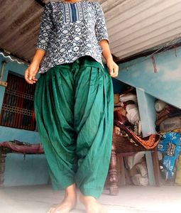 Green Patiala Salwar Pants
