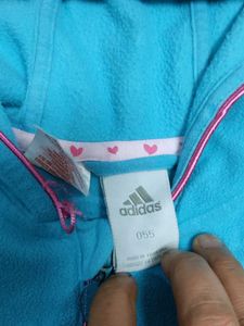 Adidas Kids Blue Zip-Up Hoodie