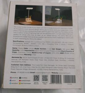 Desky Lamp With Stationary Holder