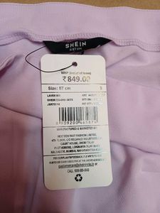Shein Strapless Bandeau Crop Top With Shorts