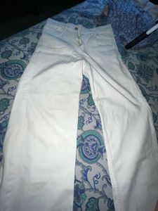 White Wide Leg Jeans