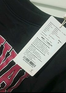 Black Cropped "Revival" Sweatshirt