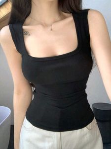 trendy black tank top