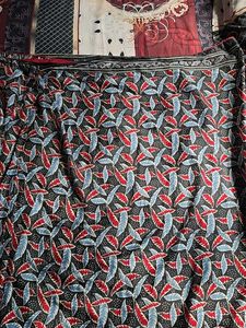 Vibrant Leaf Print Saree : Hook drape sare
