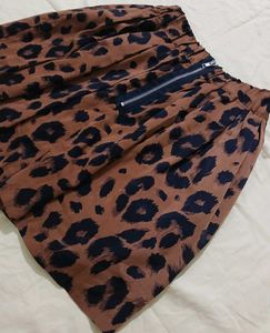 Animal Print Mini Skirt