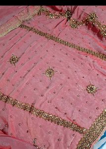 Heavy Hand Work Saree