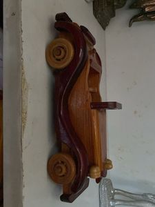 Vintage Wooden Car Showpiece