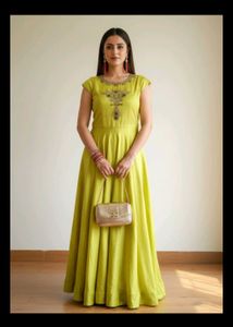 Elegant Yellow Frock