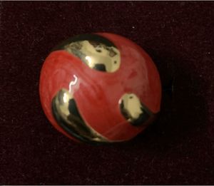 Red &amp; Gold Statement Ring