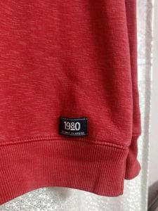 Red Crew Neck Sweatshirt