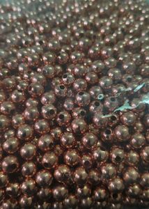 Half Kg Copper Colour 8 Mm Beads