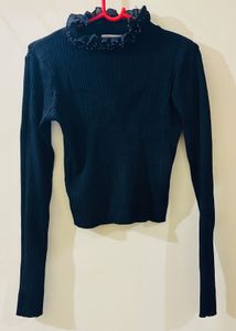 Ginger Black Knit Top