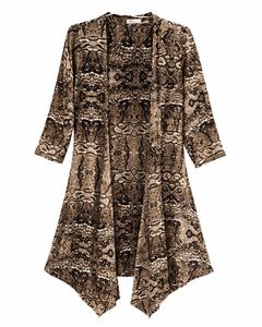 Brown Animal Print 3-Piece Co-Ord Set