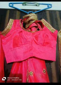 Beautiful Pink Embroidered Saree