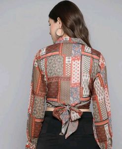 Stylish Patchwork Print Shirt good condition I use