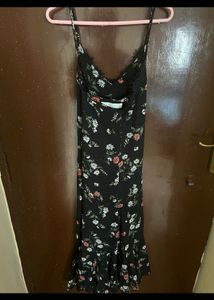 Floral Printed Halter Neck Dress