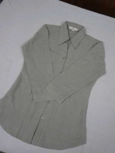 women's sage green Linen Shirt