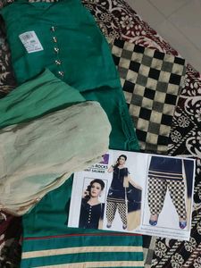Elegant Green Kurta Set with Dupatta