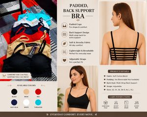🔥SALE🔥Comfortable Padded Back Support Bra