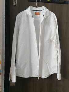 Men's White Casual Shirt