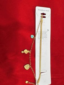 Gold Tone Charm Bracelet