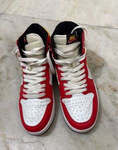 NIKE AIR JORDAN 1 HIGH FUSION RED UK 7 (41)